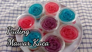 puding mawar kaca