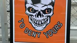 Cheer signs that decorated Daylis Stadium for AA boys soccer title game