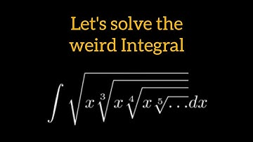 Solving A weird Integral, #mathematics #maths #algebra #calculus #integration #integralcalculus
