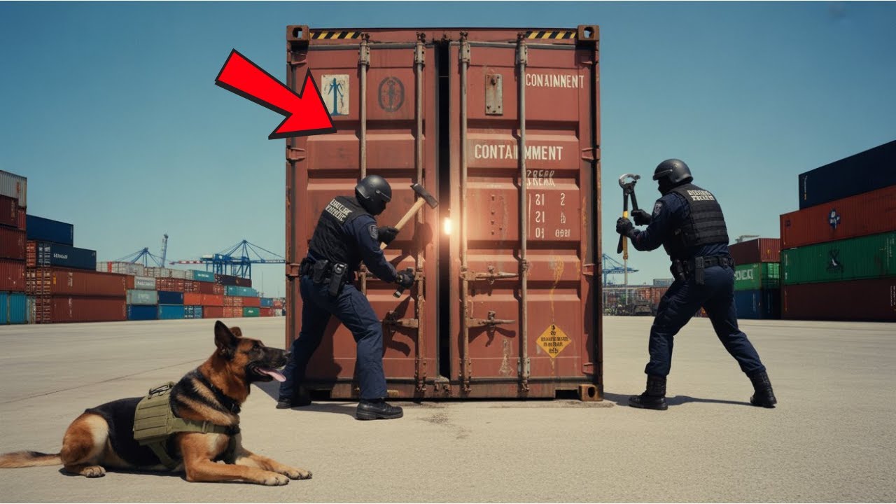 “The Stray Dog That Uncovered a Shocking Secret Inside a Shipping Container”
