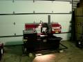 PM Heavy Duty Band Saw, sawing 4" Solid Hot Rolled 1144 Steel