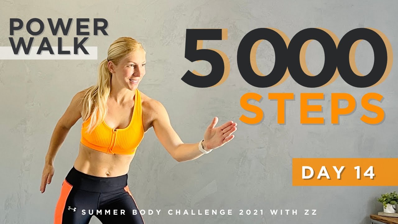 🔥5000 STEPS🔥 FAST POWER WALK | CALORIE KILLER WORKOUT - DAY 14 of ...