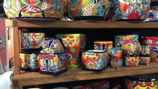 Talavera pots and misc items