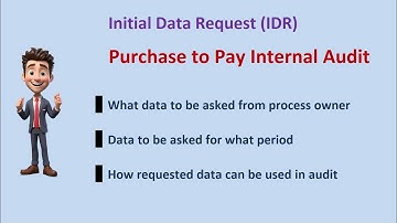Initial Data Request - Purchase to Pay Audit | IDR for Purchase Audit