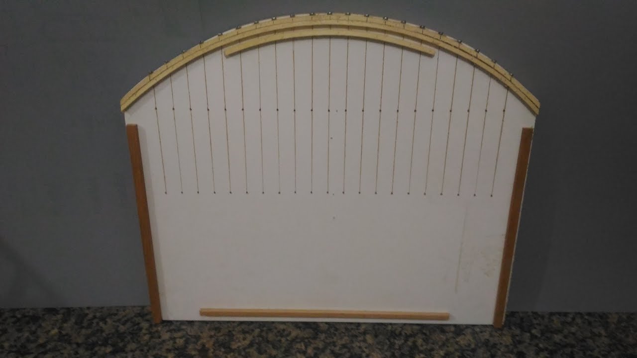 Como fazer gabarito de furação para gaiola meia lua
