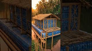 “Floating House Made from  🍼 🍾 🍾 Plastic Bottles 😱 | Incredible Eco Construction Timelapse”
