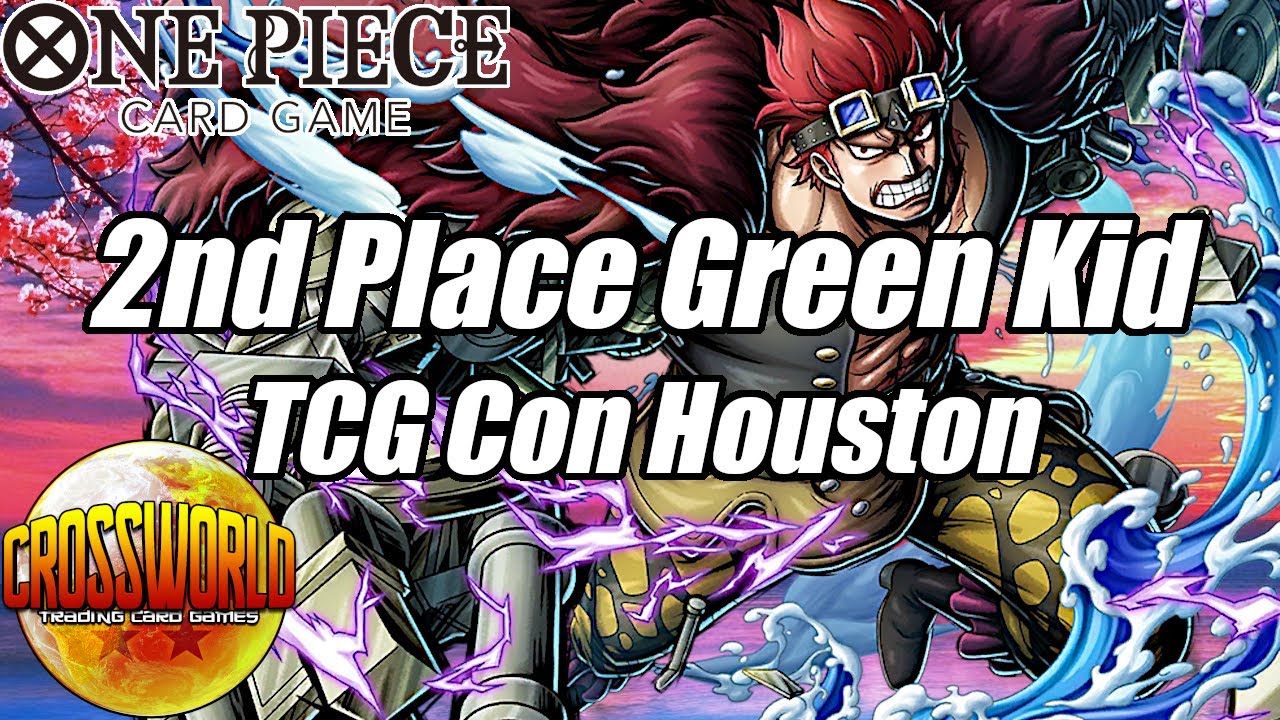 2ND PLACE Green Kid Deck Profile TCG Con Houston One Piece Card