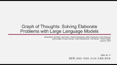 Graph of Thought : Solving Elaborate Problems with Large Language Models