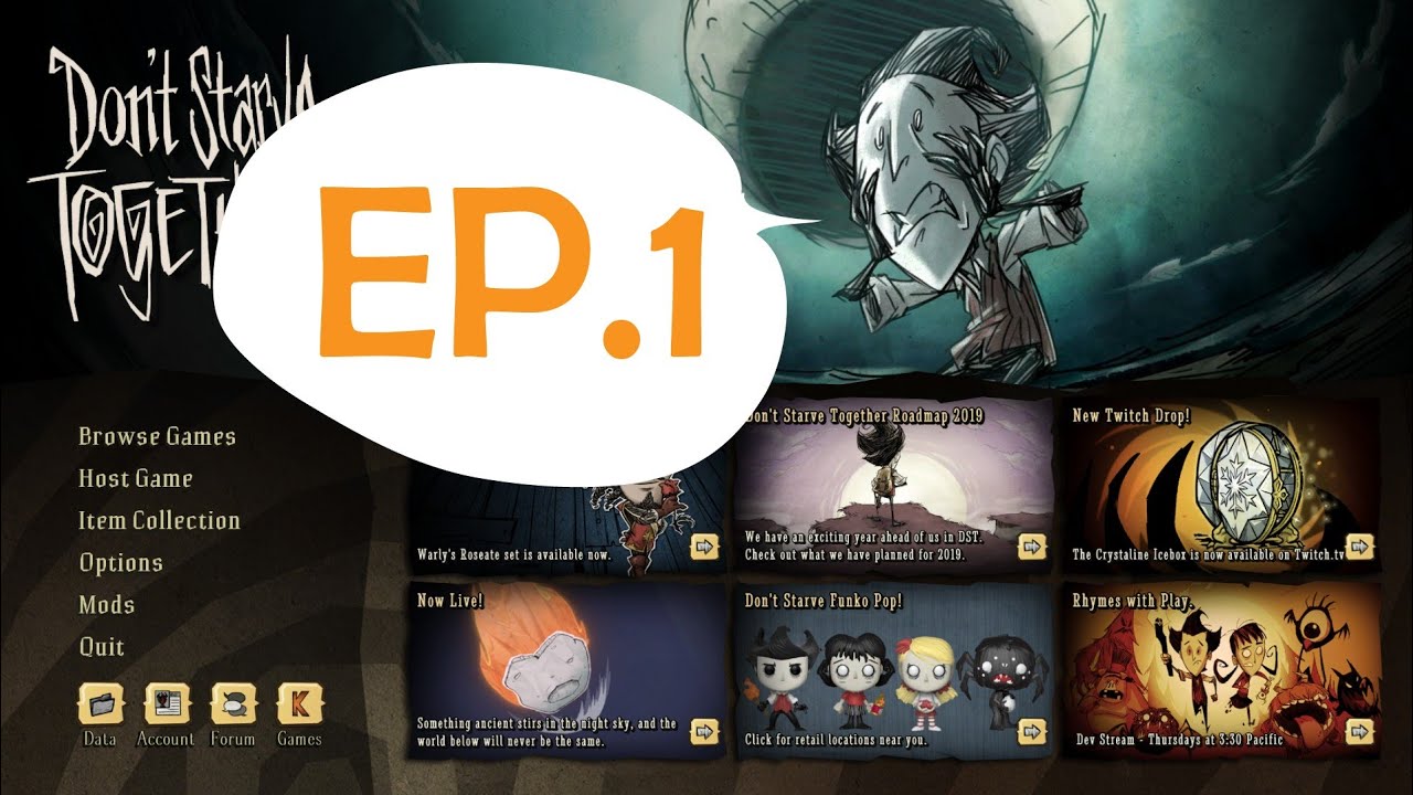 don't starve together วิธีเปิดเซิฟ  New Update  Don't Starve Together Ep.1 แนะนำการสร้างโลก และตัวละครแบบคร่าวๆ