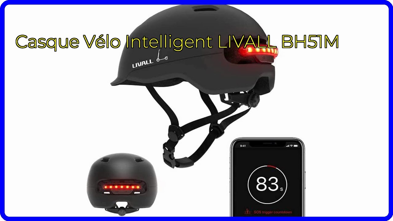 Casque vélo Livall BH51M Neo : multi fonctionnalités + clignotant