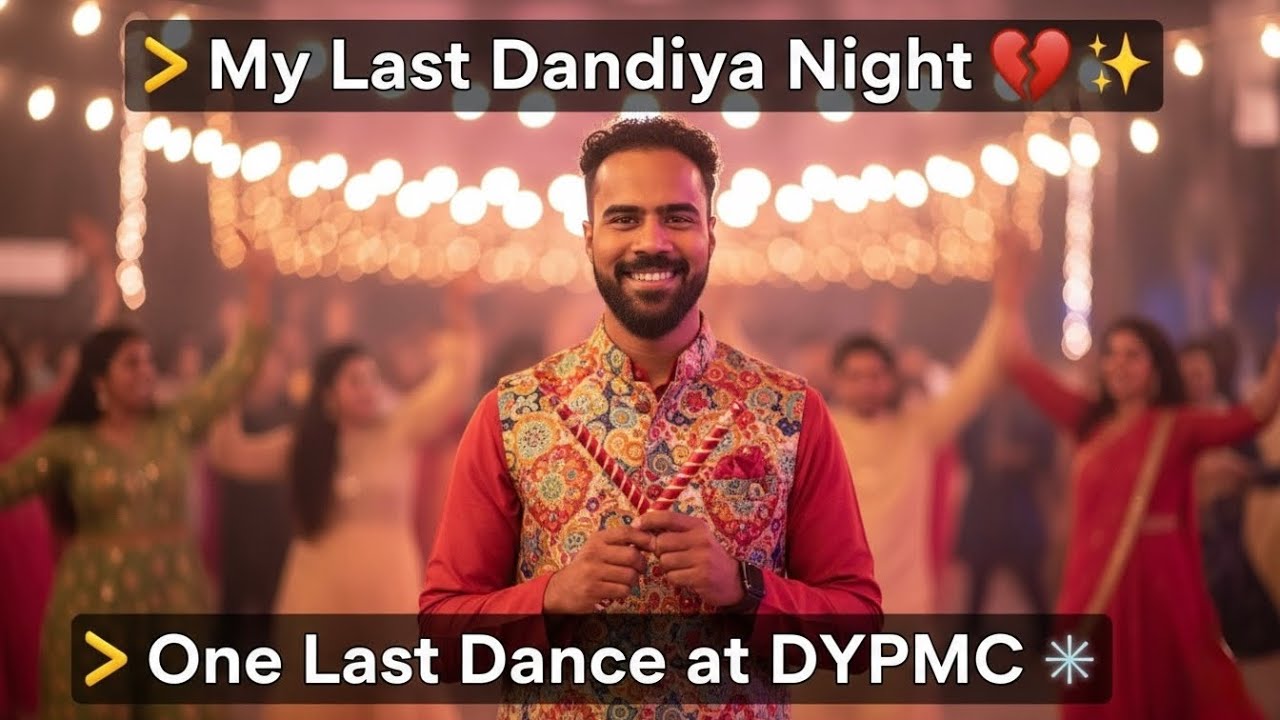 Dandiya Nights 2025 | My Last College Event at D. Y. Patil Medical College | Kolhapur | 
