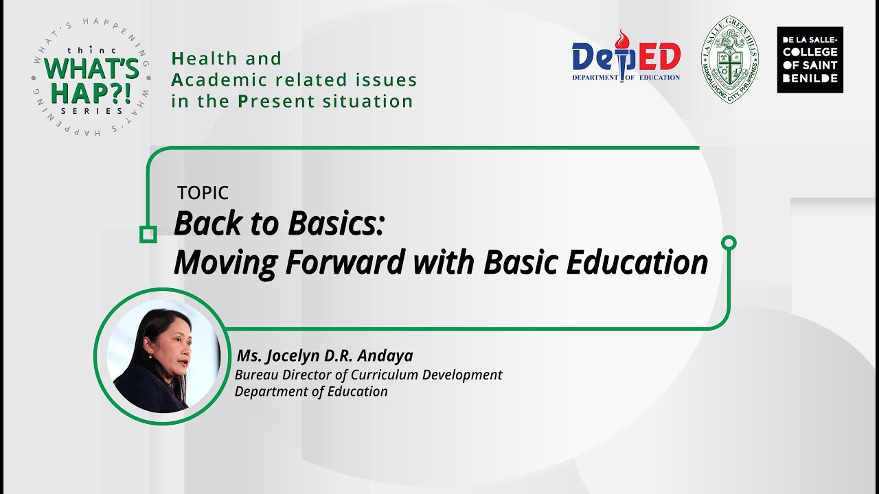 THINCseries 02: Back to Basics—Moving Forward with Basic Education