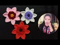 super easy Tunisian crochet flower 🌸 । Very easy crochet flower motif in hindi
