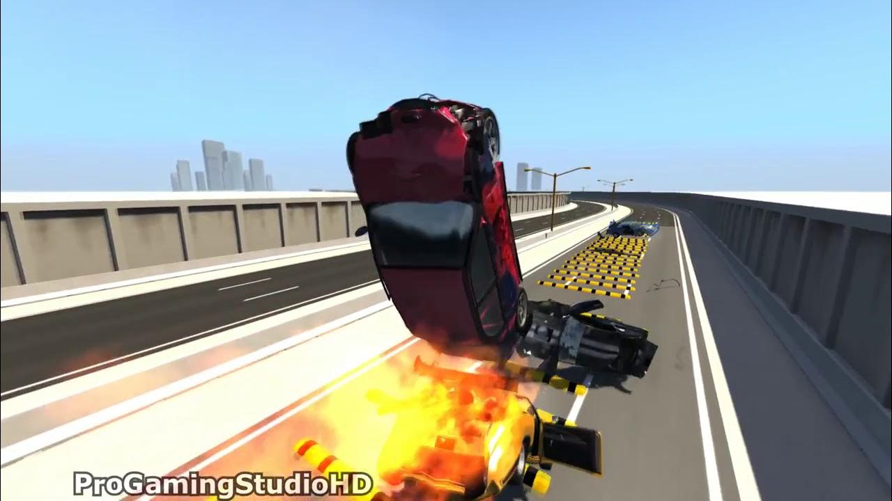 Satisfying Car Crashes Compilation Beamng Drive Car Shredding