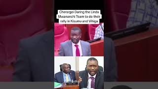 Senetor Cheragei Dares Sifuna and Gachagua to do rally in vihiga and Kisumu