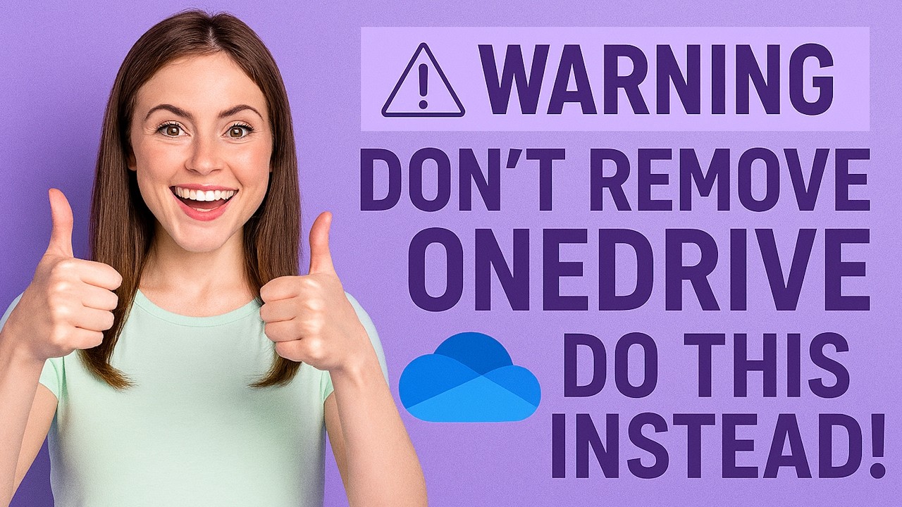 ❌ Do Not Uninstall OneDrive - Do This Instead ❌