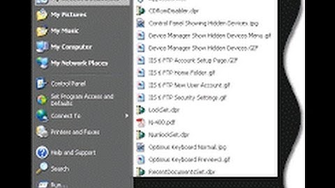 How to disable the recent document history on your computer