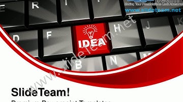 Idea On Keyboard Computer PowerPoint Templates ppt Themes 1012 Slides Backgrounds