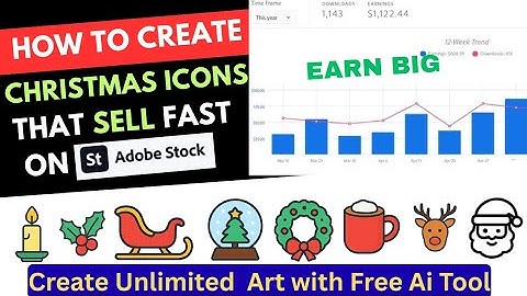 How to Create AI Christmas Icons That Sell Fast on Adobe Stock | Earn Money with AI Art 2025