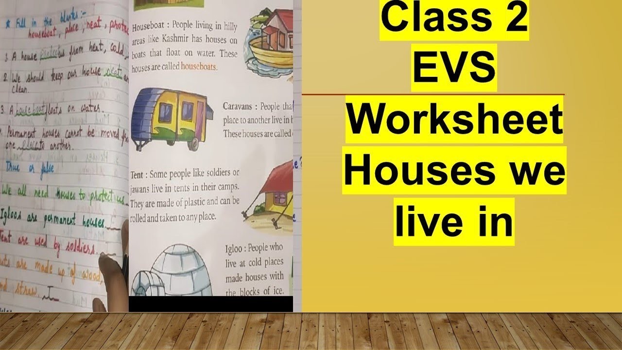 Evs Types Of Houses Worksheet For Grade 2 With Answers