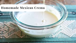 How To Make Mexican Crema At Home! Super Easy | 4 Ingredients | 5 Minutes Of Hands-On Time