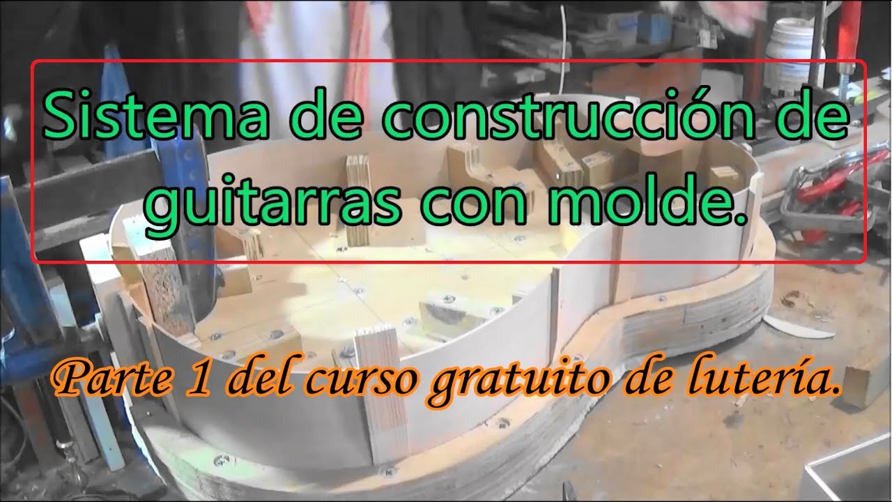 Parte 1 del montaje de guitarras con molde.