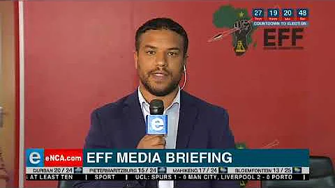 EFF leader Julius Malema will address a media briefing later today