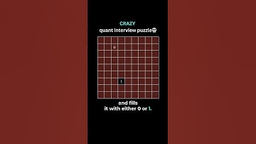 CRAZY Quant Interview Puzzle 💀  #quantinterviews