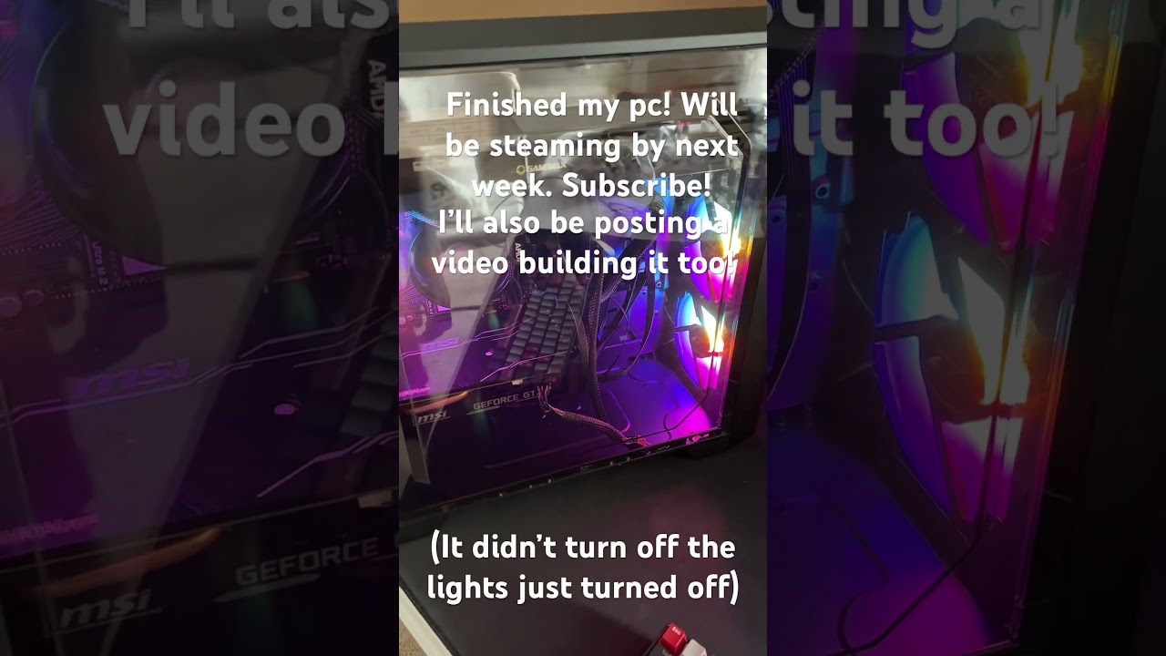 Just finished the pc! 