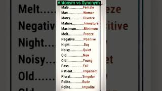 Antonym vs Synonym | IELTS Vocabulary | #vocabulary