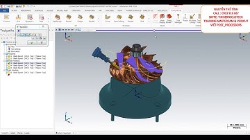 Haas UMC750 5axis on Vericut 8.1 [ Program By Mastercam 2018 ] CAD/CAM/CNC