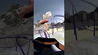 360 VR ballerina cappuccina roller coaster ride #shorts #shortvideo #360video