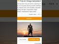 🔥 Free AI Image Generator Website | 1 Click AI Images 😱 #shorts