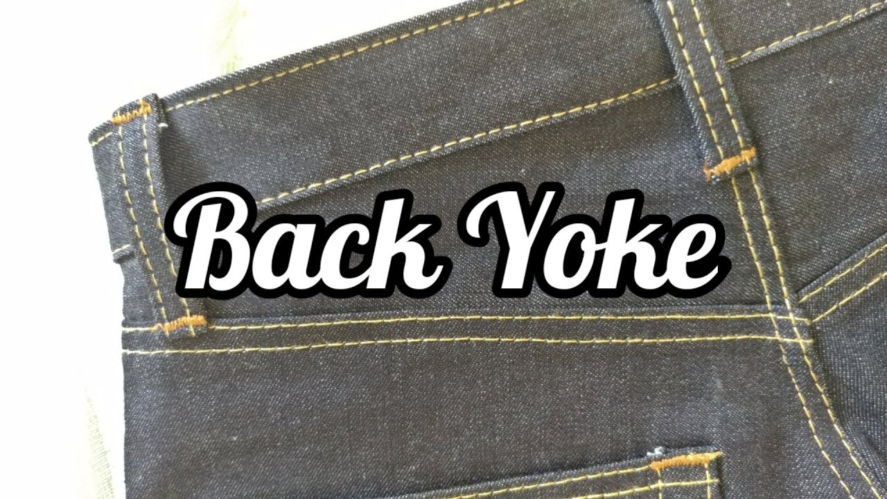 How to Sew Flat Felled Seam on Back Yoke of Jeans _ Beginner's Guide