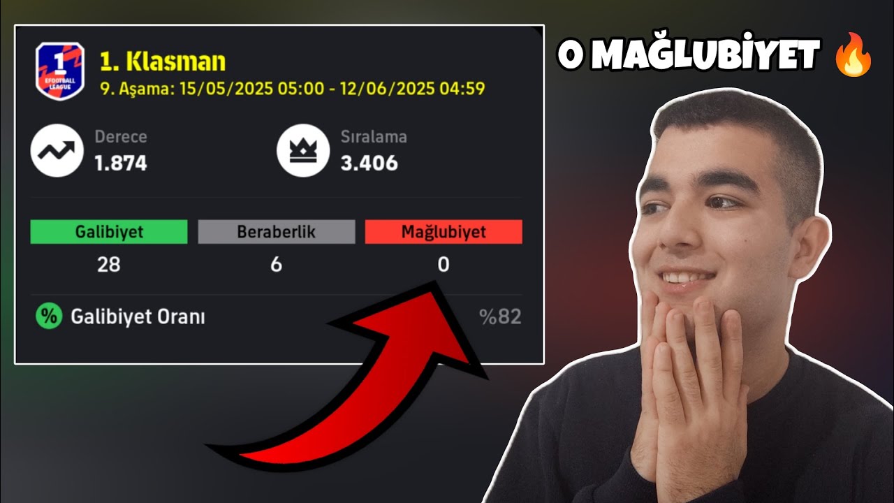 MAĞLUBİYET ALMADAN SIRALAMAYA GİRDİĞİM O TAKTİK! - (eFootball 2025 Mobile)