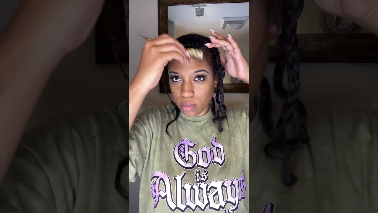 Wash Day + Braid Out On Relaxed Hair 🚿