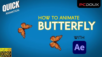 how to animate a butterfly | after effects tutorials | pc doux | butterfly animation