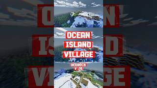 Ocean Island Village Seed (Minecraft Bedrock 26) 🌊🏝️ #minecraft