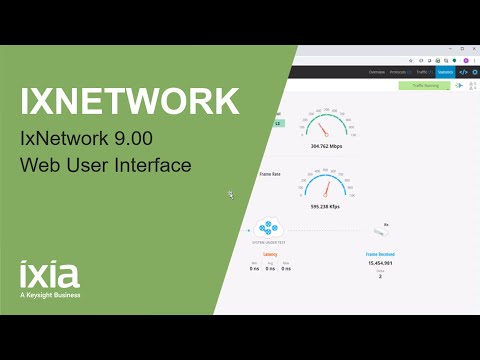 IxNetwork 9.00 - Web User Interface