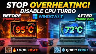 How to Disable CPU Turbo Boost in Windows 11 | Lower Laptop Temps