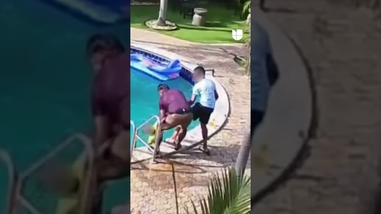 Trabajador hispano salva a un niño que se ahogaba en una piscina: así fue el dramático rescate