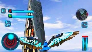 Robotic Owl Bird And Car Transformation Offline Games / New Futuristic Robot Bird And Police Car screenshot 2