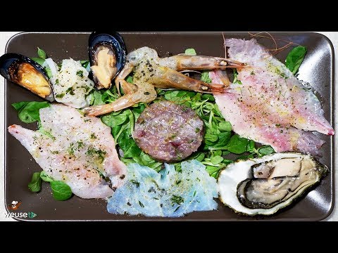 475 - Crudità del giorno...un piattino porno! (antipasto di pesce crudo estivo, facile e leggero)