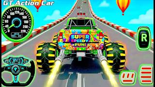 Mega Ramp Monster Car Racing 3D - Extreme Car Stunts -Android Gamepla #MegaRamp #3DGames #CarRacing screenshot 4