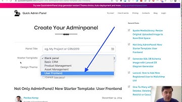 New in QuickAdminPanel: User Frontend