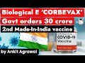 Biological E Corbevex to be India's cheapest Covid vaccine - Current Affairs for UPSC & State PSC