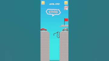 Draw bridge puzzle game level 2787 #drawing #game #Shorts