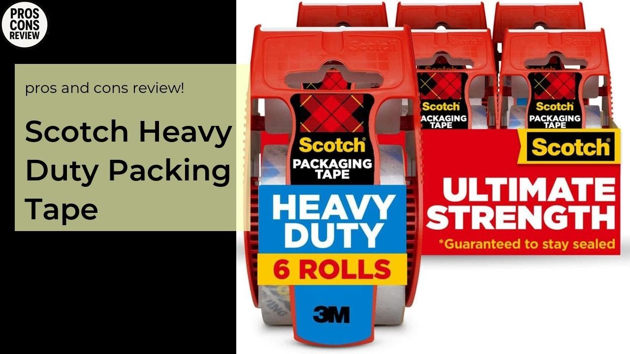 Scotch Heavy Duty Packing Tape Pros & Cons Review