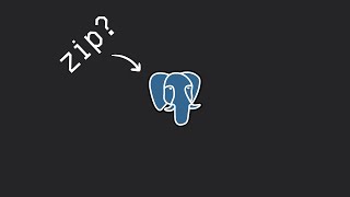 Compressing Postgres Data?