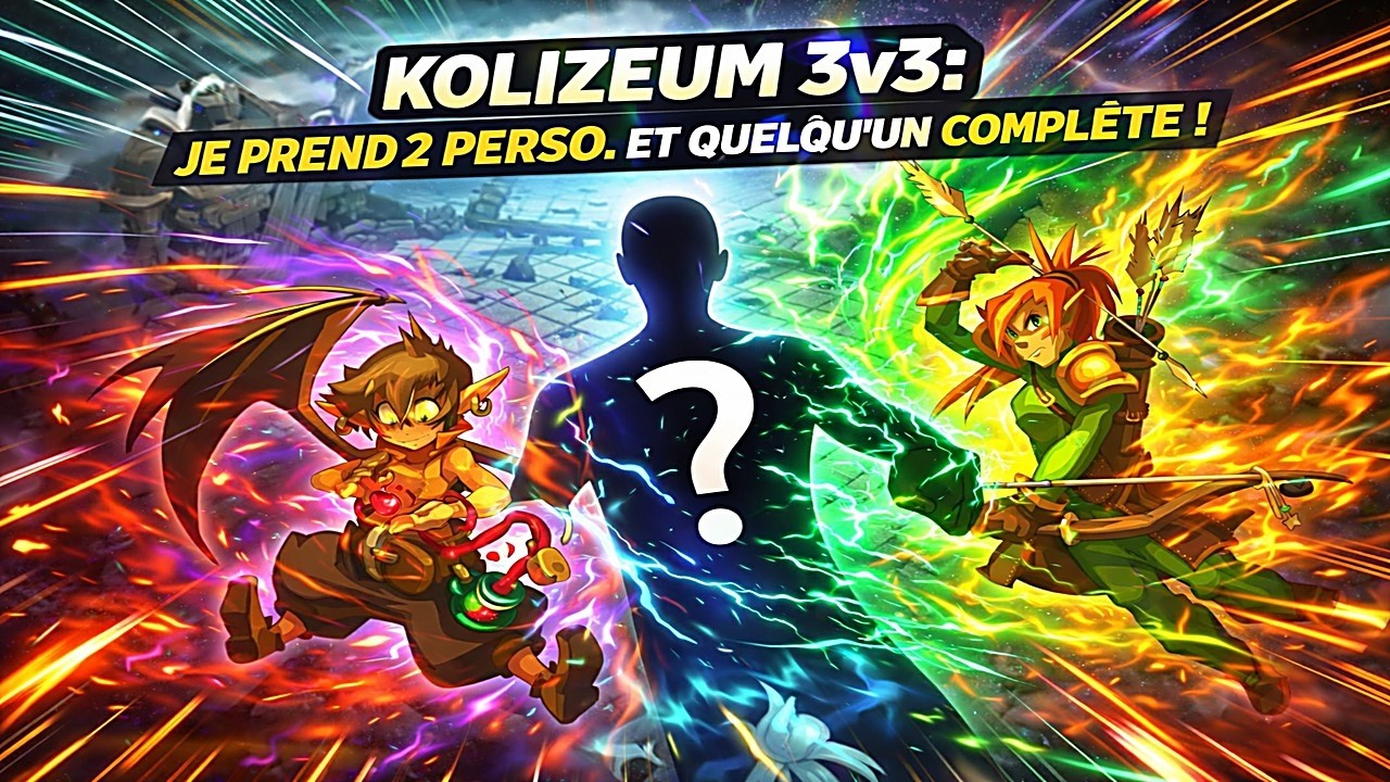 DOFUS TOUCH Koli 3V3: Je prend 2 perso. et le hasard complète !
